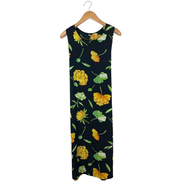 Vintage Dresses & Skirts - Vintage Y2K Daily Wear Women’s Size Small Yellow Floral Cottagecore Grunge Dress